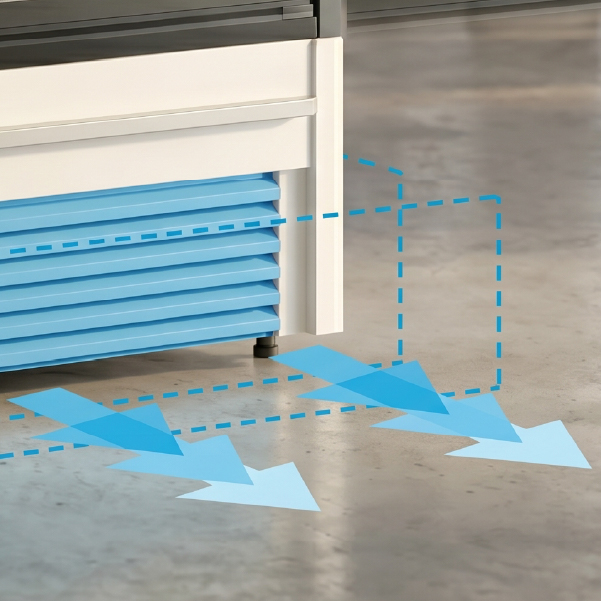 Painel inferior remov&iacute;vel para manuten&ccedil;&atilde;o